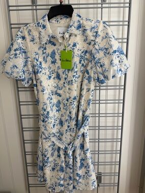 Sam Edelman Blue and White Floral Mini Dress